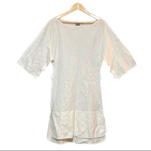 Island Company 100% white linen tunic dress